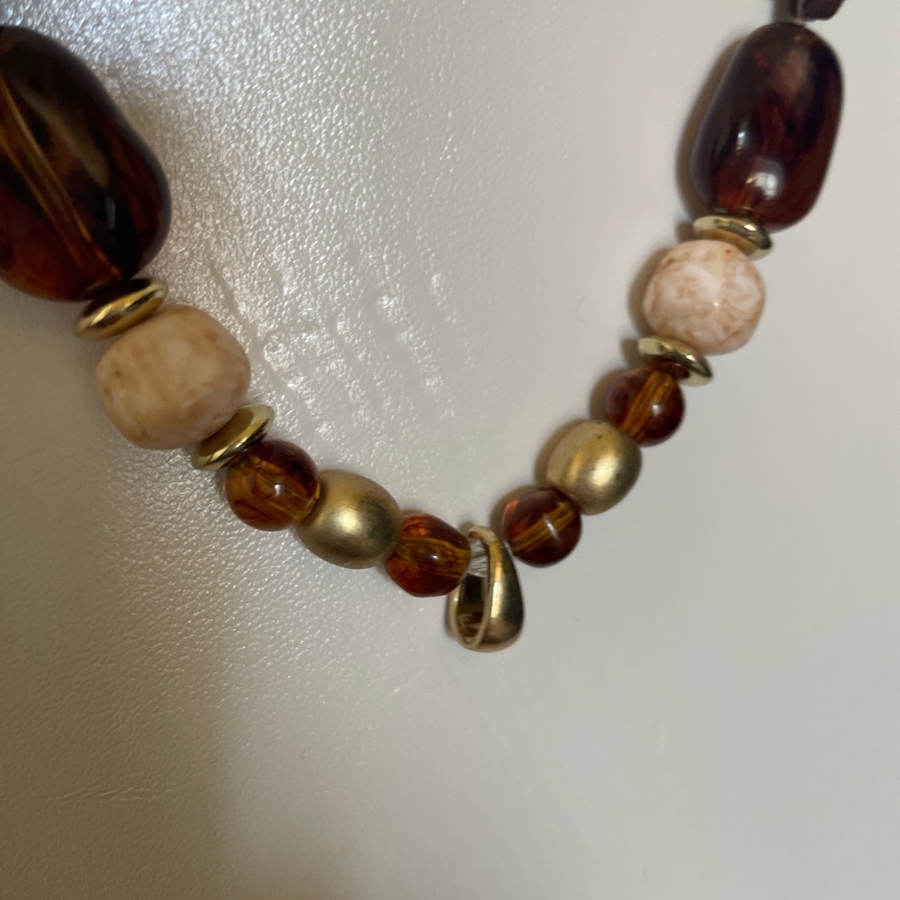 Laura Ashley Leather Beaded Choker